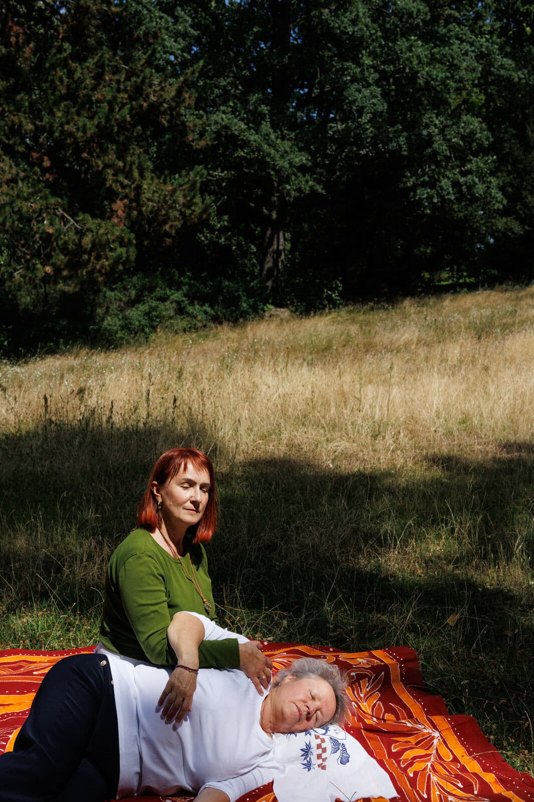 Shiatsu unter freiem Himmel im Britzer Garten